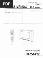 Sony Kv-hr36m31 Chassis Ax-1 Scc-m13a-A SM