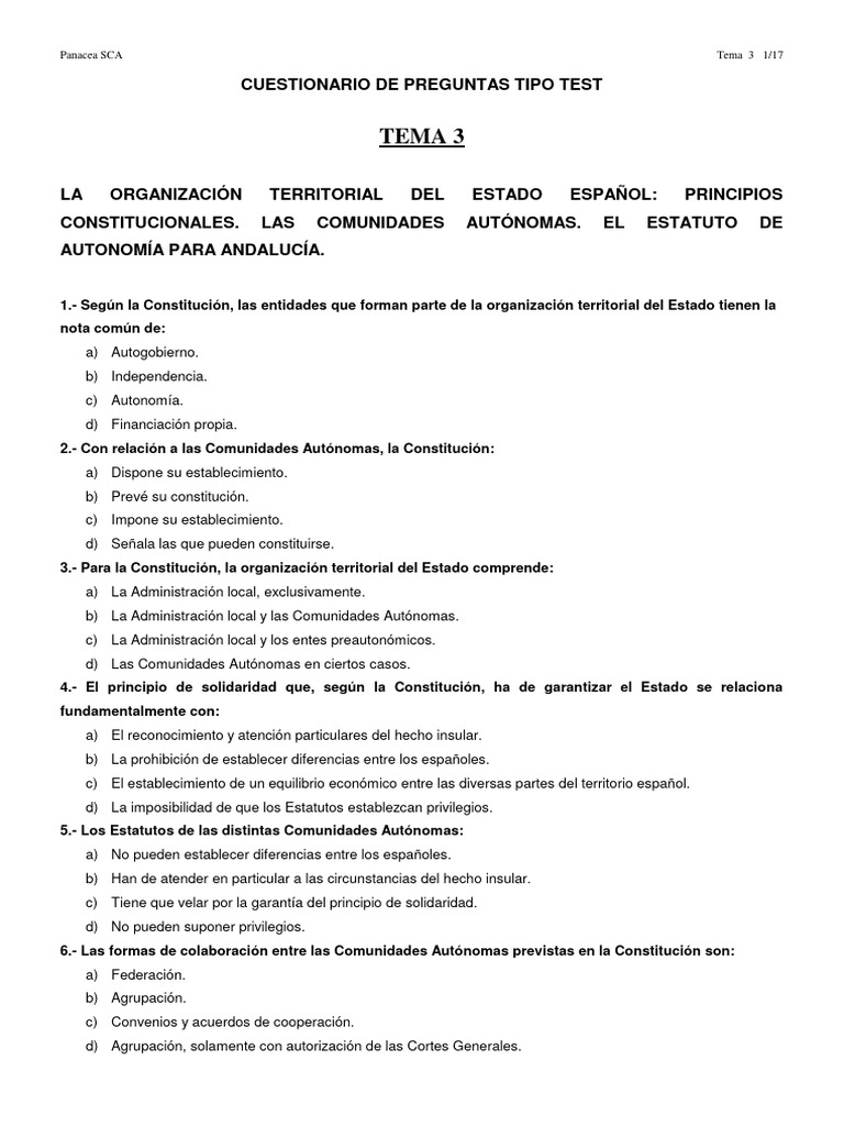 Test Tema 3 | PDF