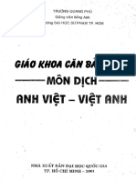 GT - Giáo Khoa Căn Bản Môn Dịch Anh-Việt - Việt-Anh (2001) - Trương Quang Phú