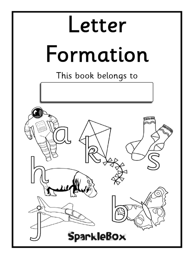 Letter formation workbook lowercase pdf text typography