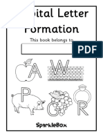 Letter Formation Workbook - Uppercase