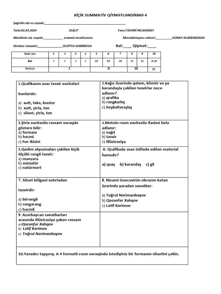 KSQ 4 Tesviri | PDF