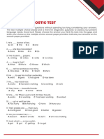 English Diagnostic Test