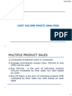 Cost Volume Profit Analysis - Part II v.2