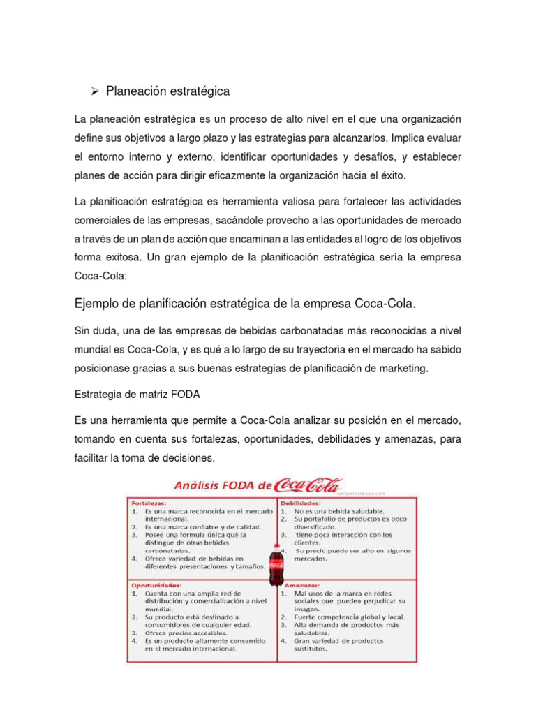 Planeación Estratégica en Empresas | PDF | Crecimiento personal y ...