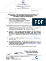 Division Memo 150 s.2022 Reiteration of Joint Ched Deped Memorandum On Policies and Guidelines On The Deployment of Pre Service Teachers 1