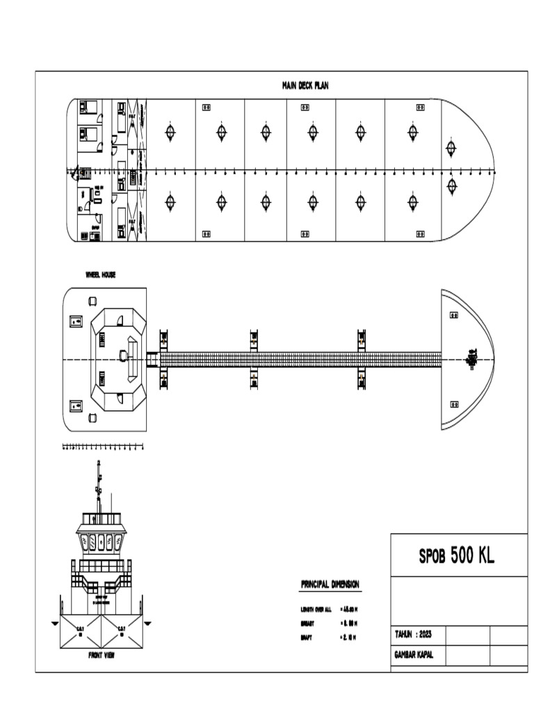 Spob. 500 KL - DWG Pk. Tegu Rev 2 - Model | PDF