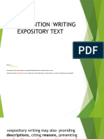 Exposition Writing Expository Text