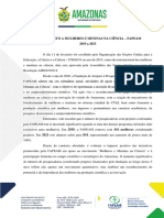 INVESTIMENTO A MULHERES E MENINAS NA CIÊNCIA (Geral e Específico) - FAPEAM - 2019 2023