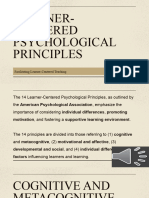 Module 2 - Learner-Centered Psychological Principles