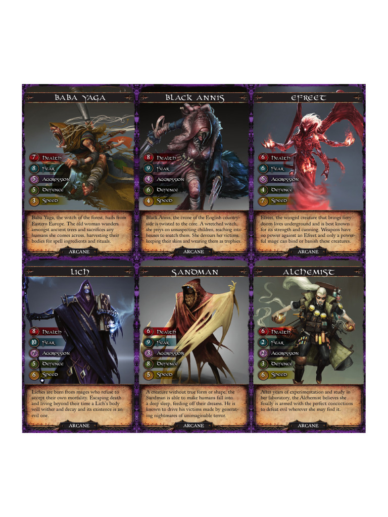 Cartes Village Attack | PDF | Demons | Werewolves