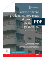 Brosura Oporezivanje Najma I Zakupa Nekretnina XI