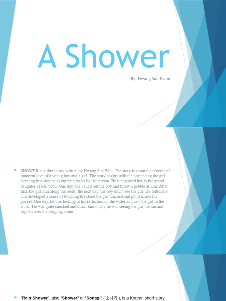 Innocent Love in Hwang Sun-won's Shower | PDF | Poetry