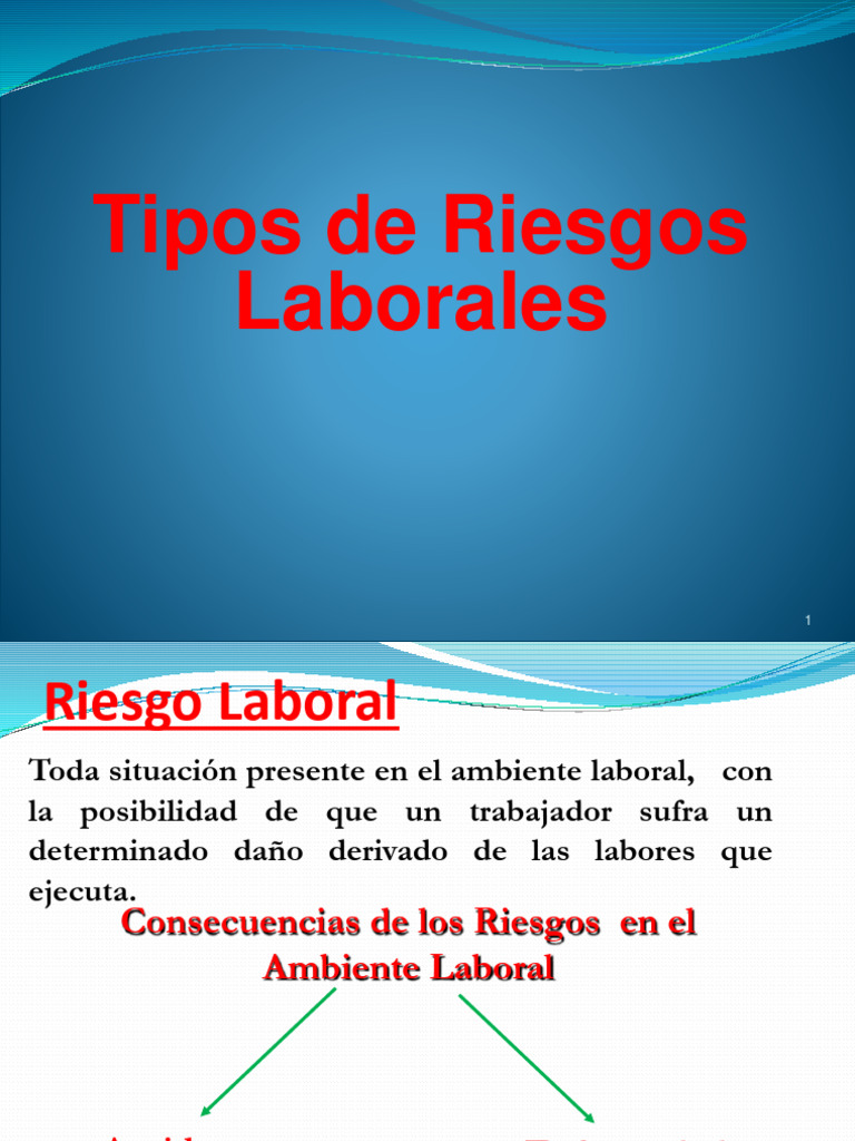 Tipos de Riesgos Accidentes - Causas y Consecuencias | PDF ...