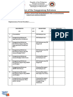 Checklist On Documentary & Signature Requirements