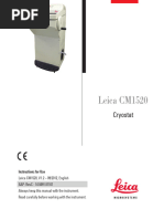 Leica CM1860/CM1860 UV Cryostat Manual | PDF | Ultraviolet | Safety