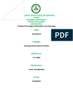 Tarea Ii. Pruebas Psicologicas