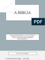 A BIBLIA Előadás