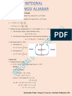 Penerapan Integral Tak Tentu Dan Integral Tentu