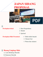 Persiapan Sidang Proposal