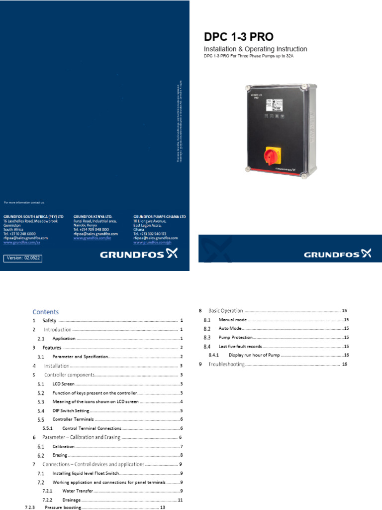 DPC 1-3 Pro | PDF | Switch | Pump