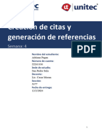 Creacion de Citas y Generacion de Referencias