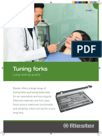 Riester Tuning Forks Set Brochure EN Print