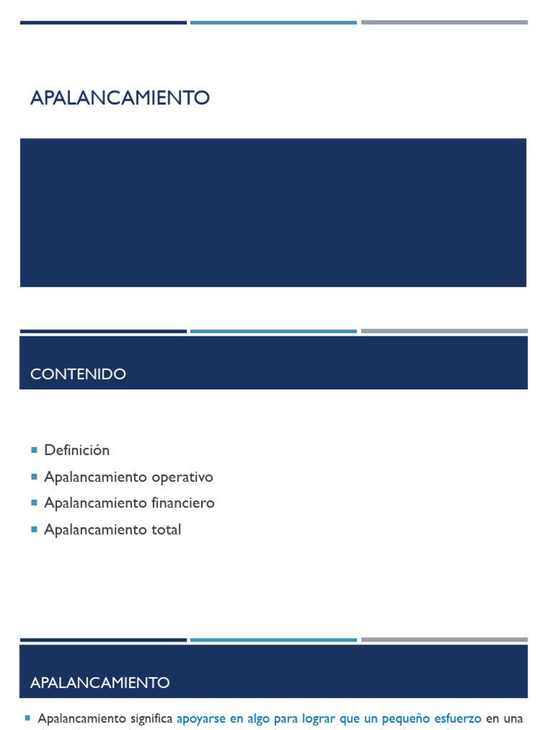 Tipos y Efectos del Apalancamiento Financiero | PDF | Apalancamiento ...