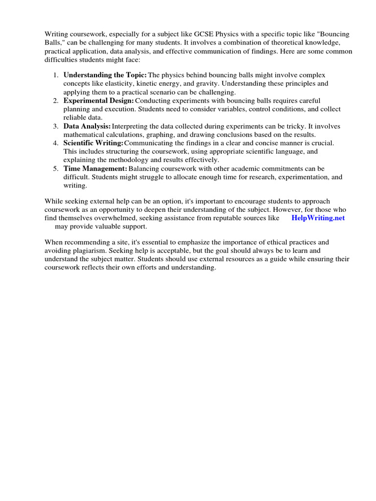 Gcse physics coursework bouncing balls pdf friction potential energy