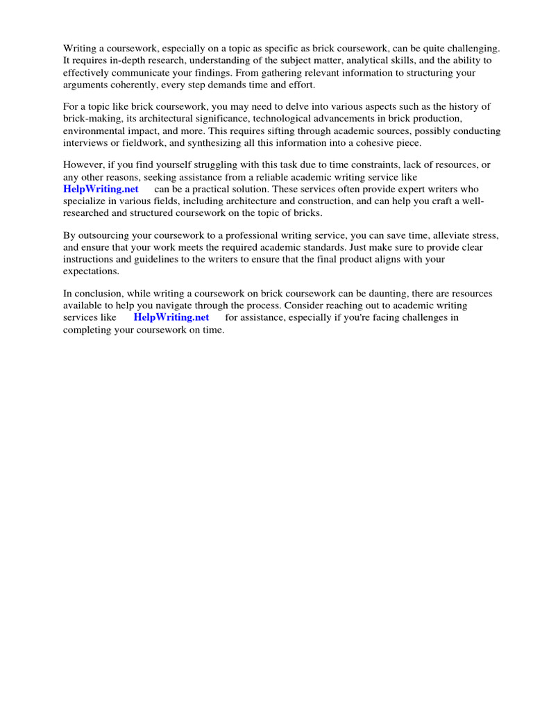 Brick Coursework Pdf Building Materials Building Engineering