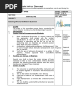 Batching of Concrete Method Statement