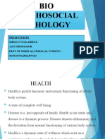 Pathophysiology and Psychodynamics of Disease Causatioon