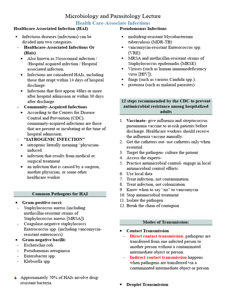 Understanding Healthcare-Associated Infections | PDF | Hospital ...