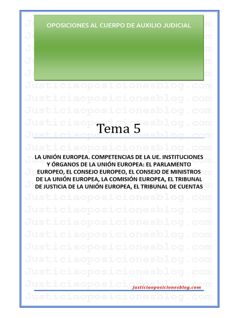 Esquemas Principales Instituciones de La UE | PDF | Parlamento Europeo ...
