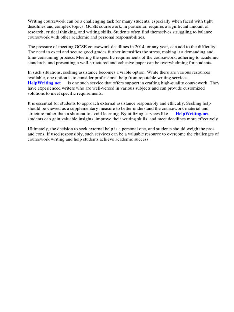 Gcse Coursework Deadlines 2014 | PDF | Student Assessment And ...