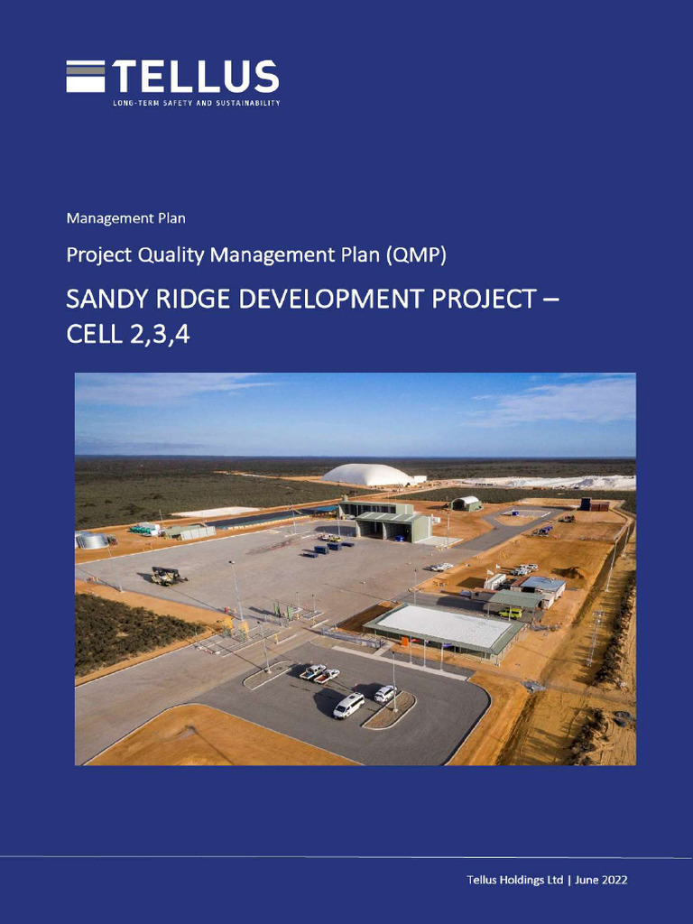 Sandy Ridge Project Quality Management Plan | PDF | Quality Assurance ...