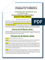 AGENDA PRELIMINAR ESPANOL CUMBRE MUNDIAL DEL CAFE MIAMI Marzo 23