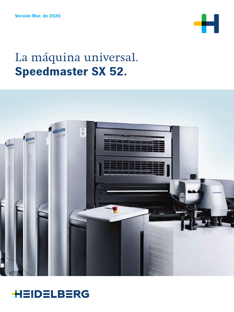 Speedmaster SX 52 Product Information | PDF | Diodo emisor de luz ...
