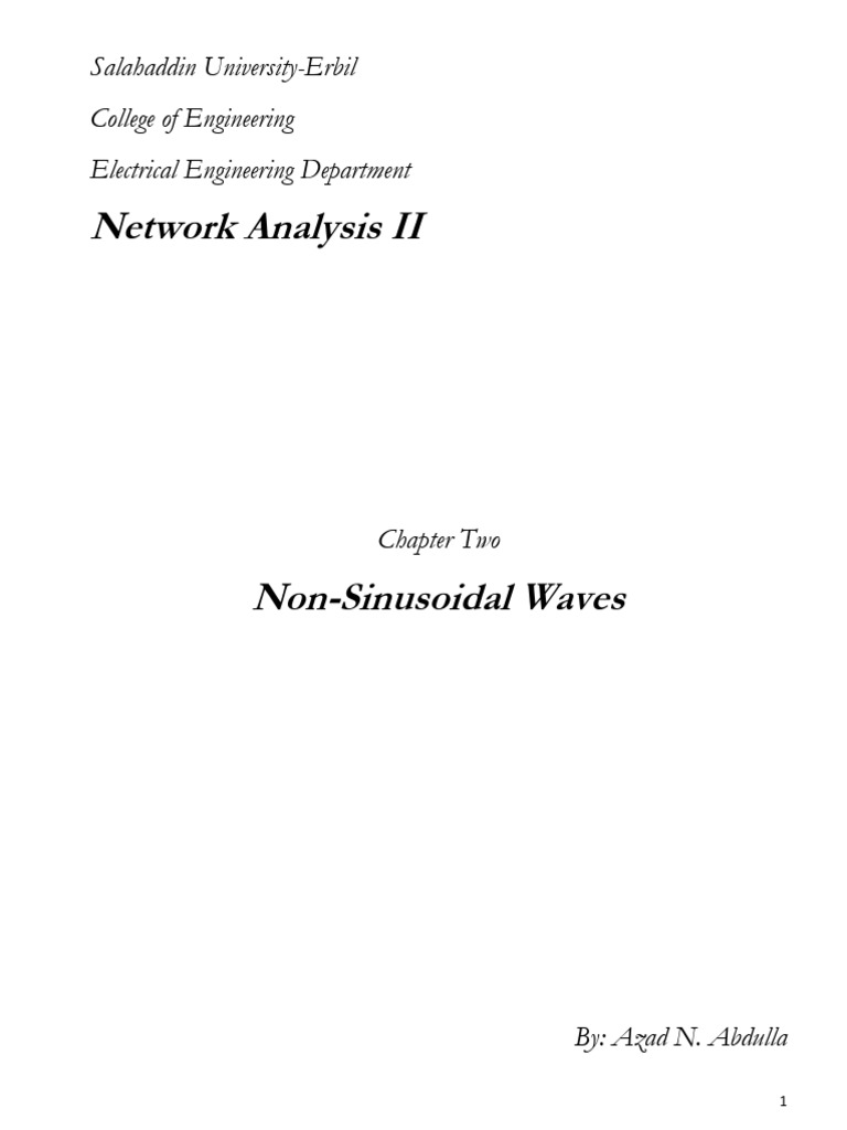 network-analysis-ii-salahaddin-university-erbil-college-of-engineering