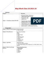 SOCIAL Science Syllabus of Map Work Class 10 2023