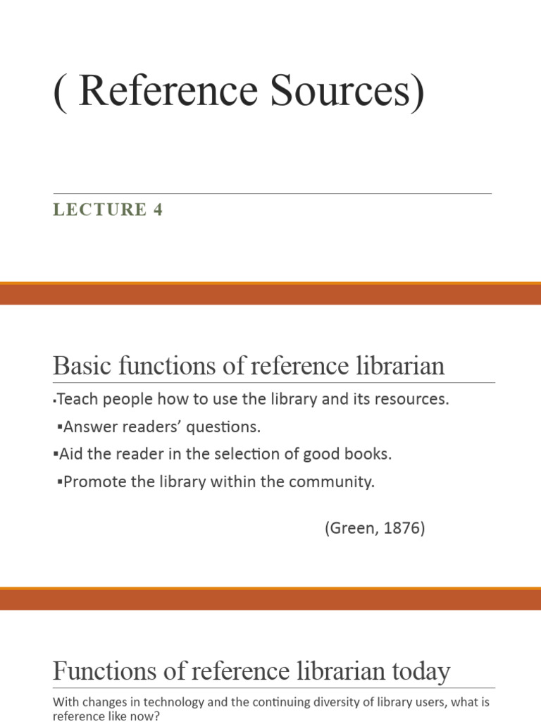 Functions of Modern Reference Librarians | PDF | Libraries | Librarian