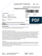 Informe de PCR Convencional: Unidad de Genética Y Biología Molecular