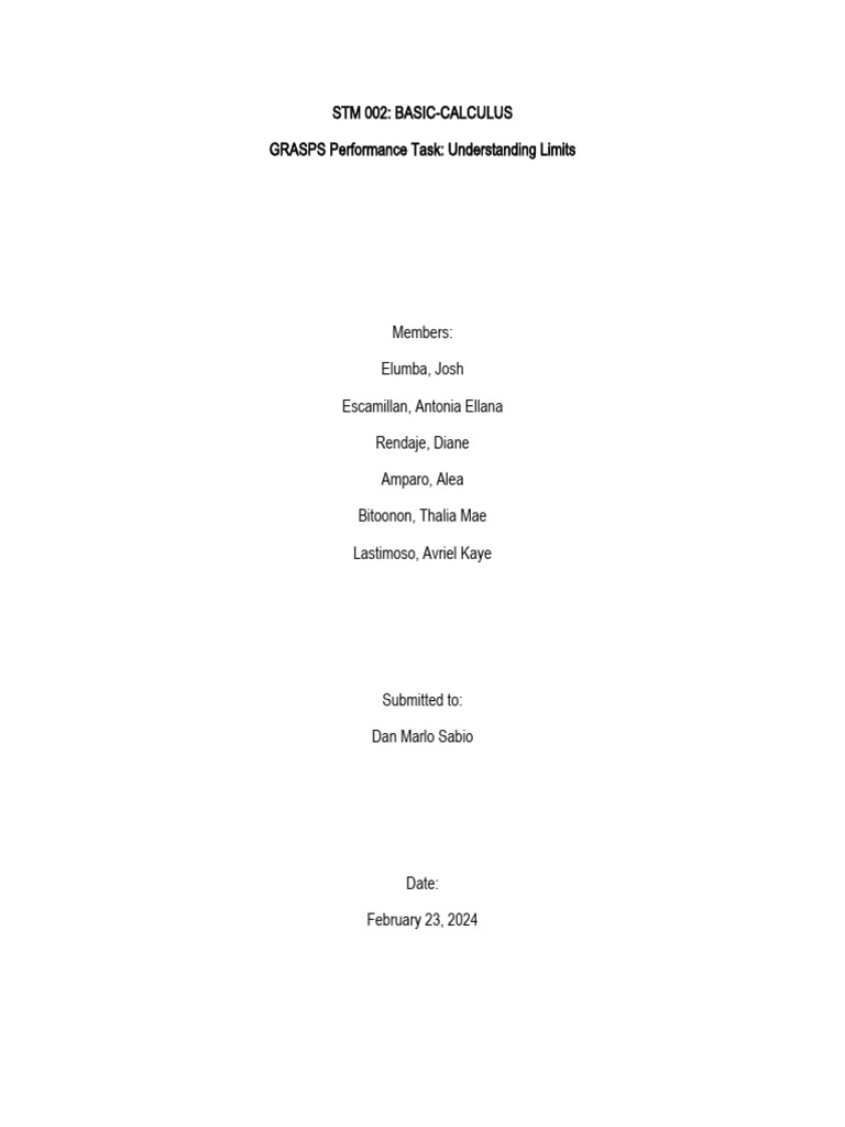 STM 002 | PDF | Limit (Mathematics) | Function (Mathematics)