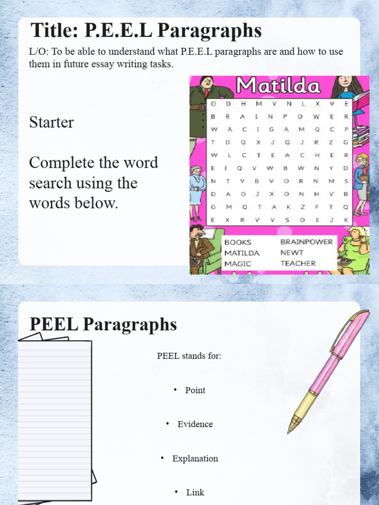 PEEL Writing for Students | PDF | Dogs | Evidence