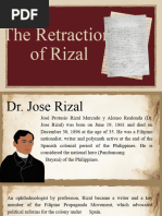 The Retraction of Rizal RPH