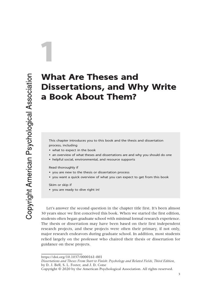 Bell Dissertations Theses From Start Finish Ch1 Sample | PDF | Thesis ...