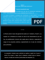 Unidad IV. - Capacidad de Carga, Cimentaciones Superficiales, Parte I