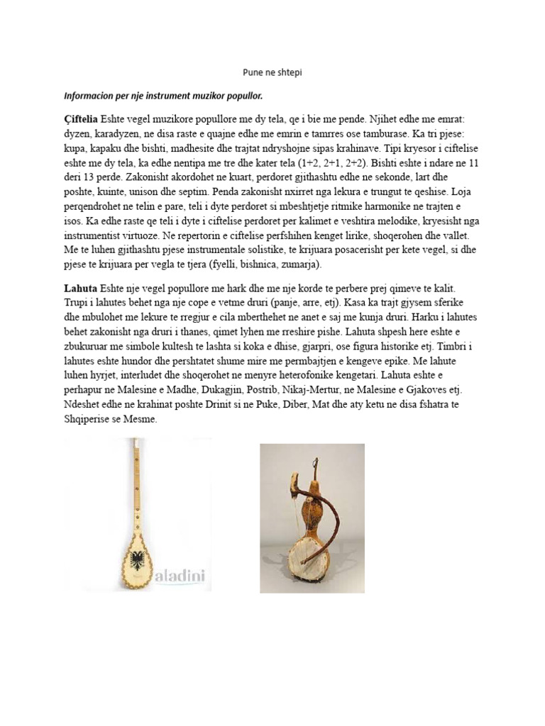 Instrument Muzikor | PDF