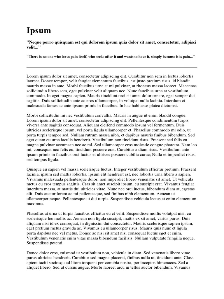 Ipsum | PDF
