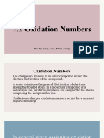 7.2 Oxidation Numbers: Done By: Kenzy, Jenna, Fatima, Zeynep